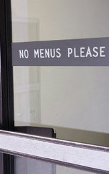 No Menus Please
